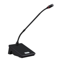 Microphone de conférence de bureau à col de cygne filaire unique