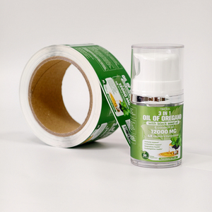Cosmetic <b>Roll</b> Labels Waterproof Vinyl Self Adhesive <b>Stickers</b> for Lotion Cream Skincare Bottles - Product Image 5