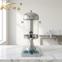 Luxe grensoverschrijdende vergulde koelkast voor sap, dranken, buffet, thee, fruitthee.