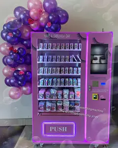 Zhongda LED Lash Hair Bundle Vending Machine Beauty Vending Machine dengan Desain Kustom