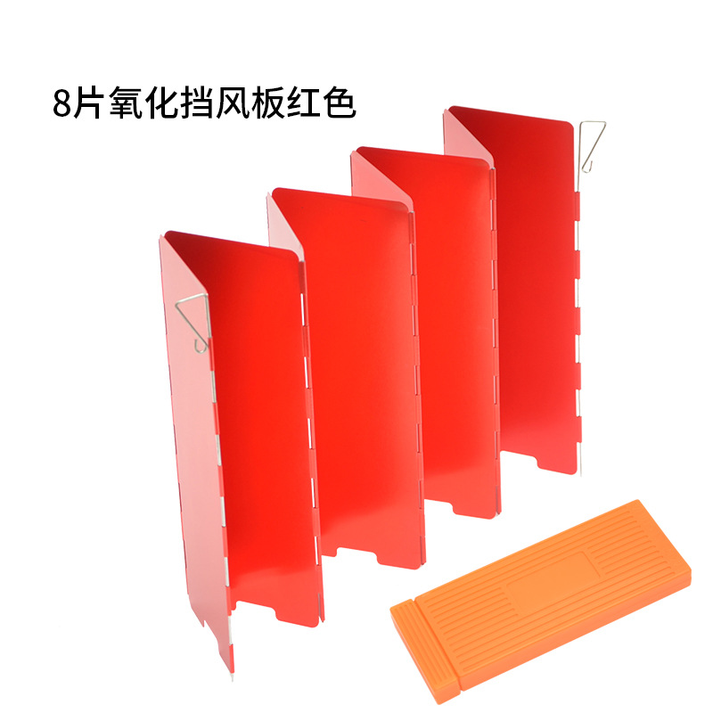 8 pieces of anodized red - storage box included