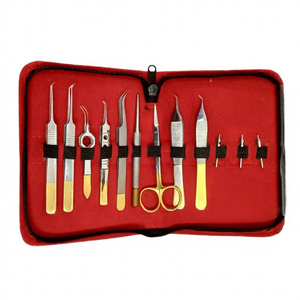 12 Piece Hair Transplant Instrument Kit for FUE Procedures Precision Micro <b>Punch</b> <b>Set</b> German Stainless Steel CE Certified - Product Image 1