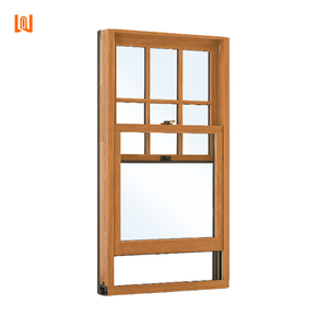 Nhà Máy Trực Tiếp Tùy Chỉnh Hiện Đại Composite Hồ Sơ Nhôm Gỗ Cửa Sổ Cách Âm Đôi Treo Cửa Sổ Nhôm Cốp Cửa Sổ - Product Image 3