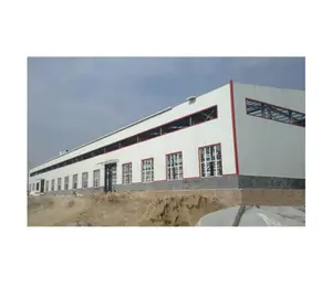 高强度轻钢结构工业厂房建筑金属框架车间施工