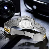 Reloj de Cuarzo NIBOSI 2638 para Hombre, Diseño Clásico, Visualización de Fecha, Correa de Acero Inoxidable, Disponible en Varios Colores