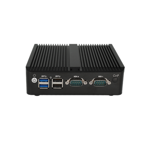 มินิพีซีอุตสาหกรรม N2840 8G 128G ราคาประหยัด พร้อมพอร์ต LAN คู่ และพอร์ต Serial แรม DDR3  SSD ใช้พลังงาน 12V NANO-104 มินิพีซี Quad Core NANO-104 - Product Image 1