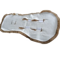 Coussin de siège en fourrure de mouton écologique Oeko-Tex personnalisé, doublure de poussette en laine mérinos pour bébé