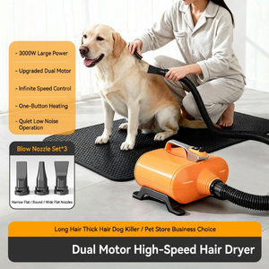 Sèche-cheveux pour <span class=keywords><strong>chiens</strong></span> Shernbao DHD-3000F, qualité professionnelle, faible bruit, pour salons de <span class=keywords><strong>toilettage</strong></span> canin, fournitures pour animaux Typhoon. - Product Image 2