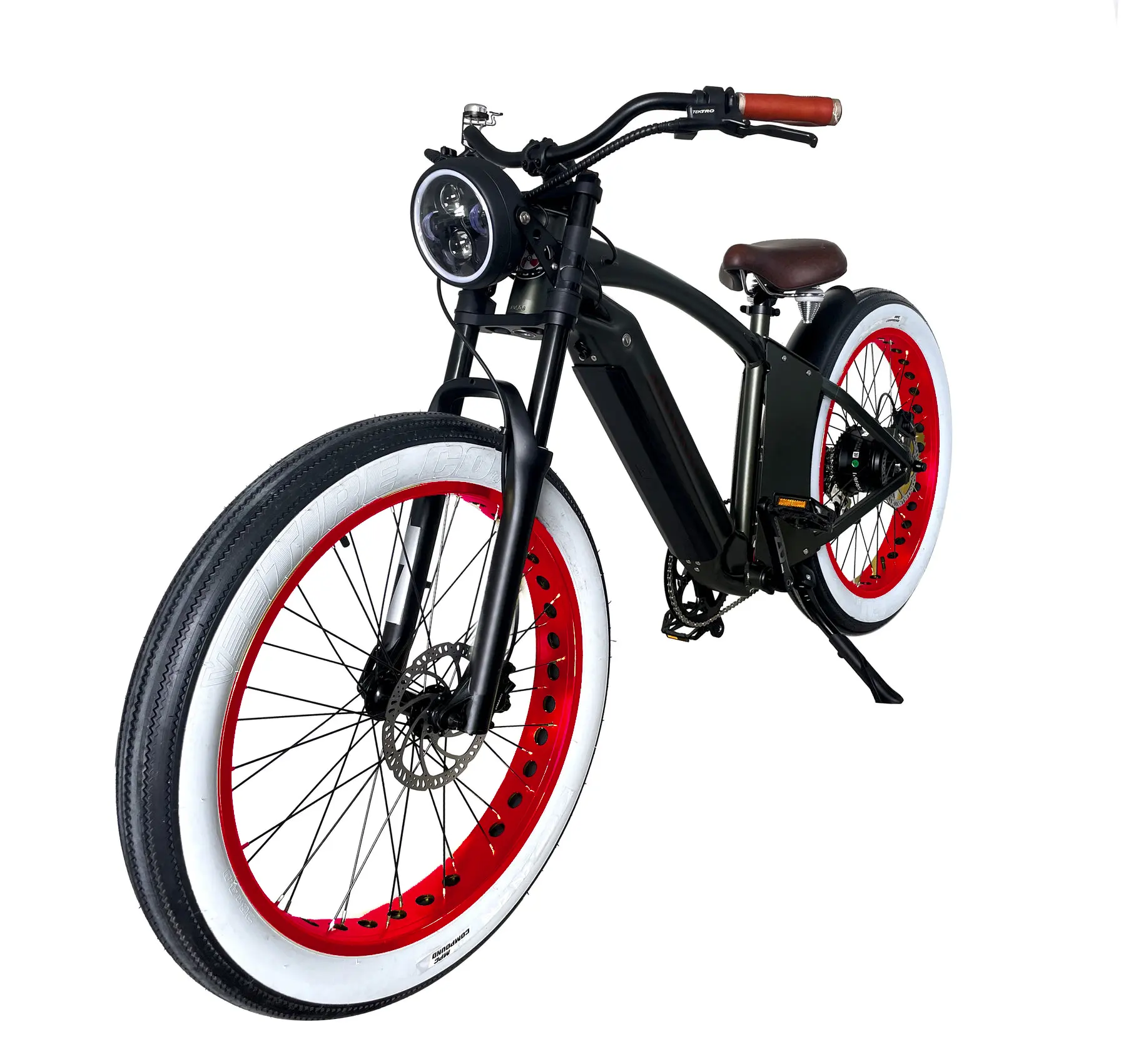 2023 hot selling e bike beach cruiser style winter fat tire electric bike full suspension off road e bicycle