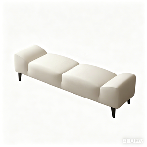 Luxury High-End <strong>Leather</strong> Bed Stool &amp; Bench Modern Minimalist Bedroom Ottoman for Clothes <strong>Storage</strong> - Product Image 6