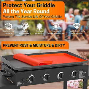 Accessoires pour plancha Blackstone 17/22/28/36 pouces, tapis en silicone résistant à la chaleur, protection de la surface de cuisson, tapis de barbecue - Product Image 5