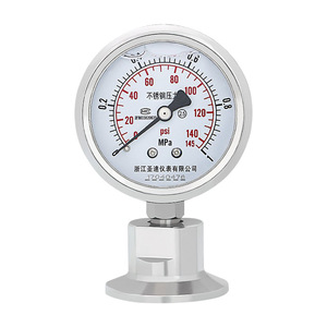 Manomètre à diaphragme Ytp60bf en acier inoxydable, type à pince 50,5 64 mm pour usage alimentaire - Product Image 2