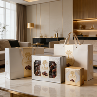 Elegante Maßgefertigte Hochwertige Leere Magnetische Schokoladen- und Dattelbox für Ramadan, Karton-Geschenkverpackung, Luxuriöse Trüffelboxen aus Frankreich