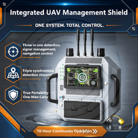 Système de détection de sécurité UAV portable tout-en-un avec portée de détection de 1 km, analyse vidéo RF triple mode, protection 10,1 pouces