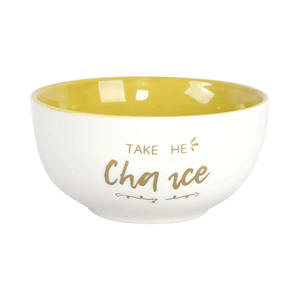 Tazón de cerámica dorado <span class=keywords><strong>para</strong></span> restaurante, tazón de cena con texto dorado creativo <span class=keywords><strong>para</strong></span> el Día de San Valentín y la familia - Product Image 3