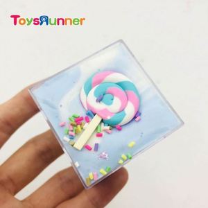 2021hot Selling Sweets <b>Candy</b> Fluffy Butter Slime Colorful Charms Cloud Chocolate Playdough Slime - Product Image 2