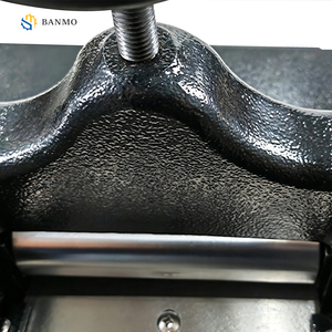 Machine à refendre le cuir électrique BANMO, équipement industriel numérique <span class=keywords><strong>de</strong></span> découpe et d'épluchage 180W 8CM pour chaussures et sacs GL-A2009 - Product Image 6
