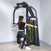 Machine de musculation professionnelle à charge par poulie pour exercices de pectoraux (fly pectoral, press pectorale), poulies Pearl Delt et exercices de détente dorsale