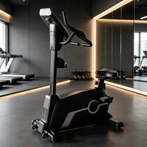 Bicicleta estática vertical magnética de bajo ruido con LED y autoenergía para gimnasios comerciales - Product Image 3