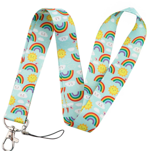 Lanières personnalisées arc-<span class=keywords><strong>en</strong></span>-ciel pour téléphone, <span class=keywords><strong>en</strong></span> polyester imprimé, style <span class=keywords><strong>mode</strong></span> fierté lesbienne (alternative), nouvelle promotion, meilleures ventes - Product Image 4