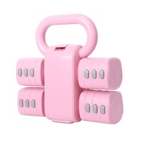 Nouvel ensemble d'haltères pour femmes, usage domestique, en ABS, poids réglable, plaques d'haltères détachables recouvertes de caoutchouc