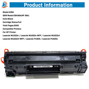Remplacement Compatible pour HP 36A CB436A Cartouche d'encre de <span class=keywords><strong>toner</strong></span> laser mono noir utilisé dans Laserjet <span class=keywords><strong>M1522n</strong></span> - Product Image 5