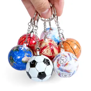 새로운 디자인 37 스타일 스트레스 해소 장난감 3D 축구 농구 배구 펜던트 구형 퍼즐 키 체인