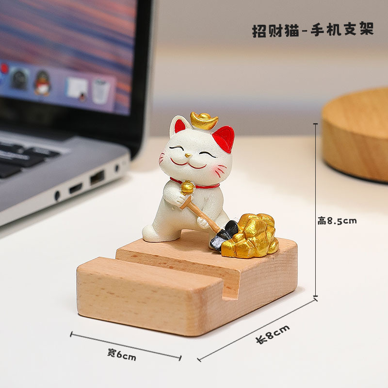 Puissiez-vous faire fortune ![Support pour chat porte-bonheur]