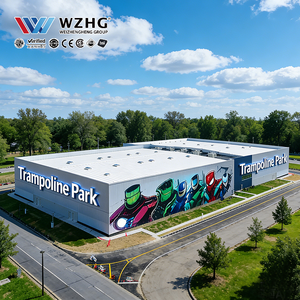 Parc de trampolines à structure <span class=keywords><strong>en</strong></span> acier de grande envergure, optimisé par des experts, norme ASTM, 20x40m, fabricant de équipements sportifs d'intérieur - Product Image 5