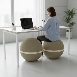 Housse de chaise de yoga en PVC anti-éclatement, tendance Corée-USA, en velours côtelé doux et lavable, pour l'équilibre et la stabilité au bureau - Product Image 2