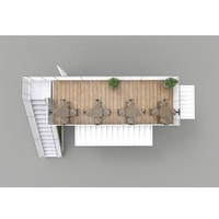 Conteneur de café pré-plié Portable de 20 pieds, conteneur de livraison, café-café