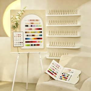 DANNY COLL Set de Esmaltes de Uñas en Gel de 118 Colores, con Tabla de Colores Grande y Pequeña de Cuero Trenzado, 2 Piezas, Gel Funcional para Salón, Venta al por Mayor - Product Image 3