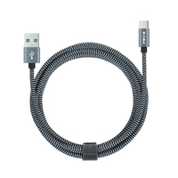 Câble USB-A vers USB-C en nylon tressé, haute vitesse, charge rapide 5V et synchronisation des données, plusieurs longueurs disponibles pour téléphone