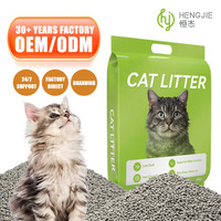 Litière pour chat en bentonite OEM ODM 5L, parfum original, 99% sans poussière, 30 ans d'expérience, agglomération rapide, super absorbante, naturelle