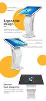 Kiosque interactif d'intérieur à écran tactile, commande de fenêtre android, libre-service, machine, kiosque