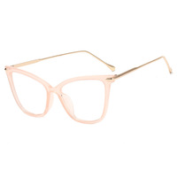 Monture de lunettes de lecture en métal personnalisée, style rétro classique œil de chat, tendance, anti-lumière bleue, pour l'extérieur