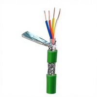 Kabel Ethernet PROFINET Industri 4 Inti Terperisai Cat5e 22AWG untuk Komunikasi Jaringan PLC dan Otomasi