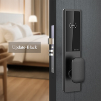 Cerradura de Seguridad para Hotel, Cerradura Electrónica RFID sin Llave, Cerradura Digital Inteligente para Puerta de Hotel con Tarjeta, Segura con Sistema de Software de Gestión