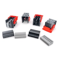 1-1718484-2 Carcasa de Conector Automotriz de 40 Pines, Adaptador Rectangular Hembra, Contacto de Cobre, Material de Nylon para Ensamblaje de Arnés PCB