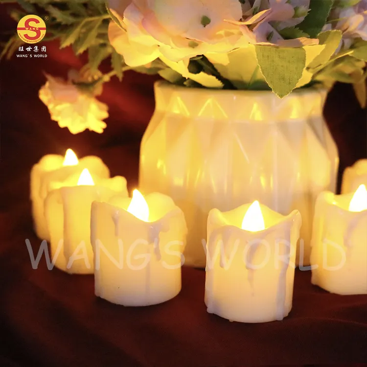 Button Battery Operated Candle LED Light For Christmas New Design LED Candle Set