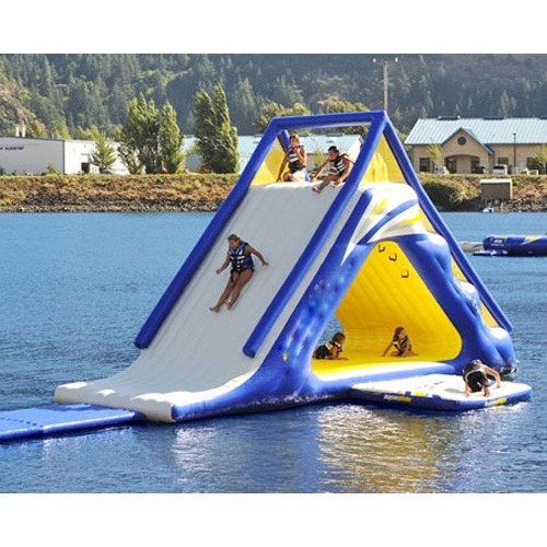 Inflatable Climbing Wall with Slide Waterpark