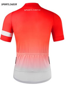 Maillot de cyclisme à manches courtes pour hommes, couleur dégradée, séchage rapide, respirant, anti-transpiration, pour vélo de route, vtt, vêtements de sport - Product Image 2
