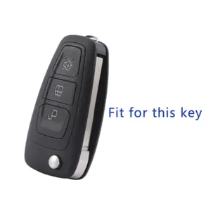 Мягкий Автомобильный складной чехол для ключей из ТПУ с полным покрытием, держатель для Ford Focus 2 3 MK3 ST RS Ecosport Kuga Escape Fiesta Fold C-Max S-Max Mondeo