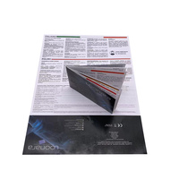 Brochure en papier pliable personnalisée, manuel d'utilisation du produit, dépliant pour l'impression de matériel promotionnel