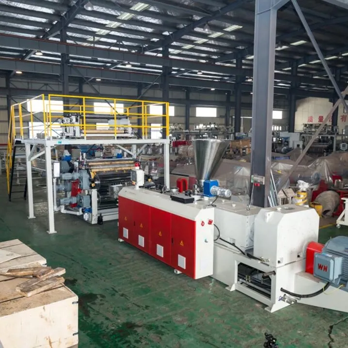 50-55T Per day Super High Output 110 Conical Screw Extrusion Flooring Production Line