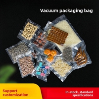 Sacs sous vide transparents en nylon pour l'emballage alimentaire, conservation des aliments frais, scellage, usage commercial et industriel, bœuf et agneau surgelés