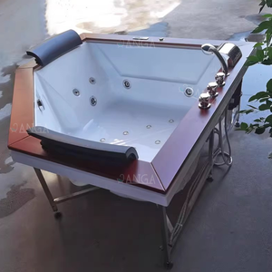 Baignoires de massage intérieures de luxe, grandes, encastrables, Jacuzzi Spa Whirlpool pour couple, 2 personnes, installation encastrée - Product Image 6