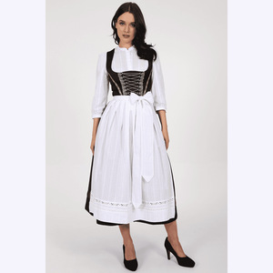 Nuovo Costume Oktoberfest Bavarese per Donne in Bianco e Nero, Abito da Carnevale e Festival in Due Colori - Product Image 6