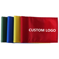 Ensemble de mini-drapeaux de golf personnalisés avec coupelles, en fibre de verre de 3 pieds, pour putting green, avec coupelle de trou et poteau, pour jardin