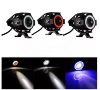 Feux LED TCYATO pour moto Mini 40W Phare 40W LED Moto Voiture Projecteurs avec feu antibrouillard Angel Eye Devil Eye Accessoires